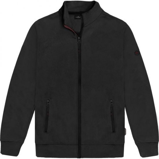 Double Outfitters MTOP-1158 Sweatjakke med lynlås Sort - Trøjer og hættetrøjer - Trøjer og Hættetrøjer i store størrelser - 2XL-14XL