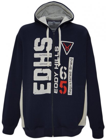 EDDY HILLS EDHS Hoodie Navy - Trøjer og hættetrøjer - Trøjer og Hættetrøjer i store størrelser - 2XL-14XL