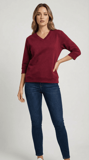 Nora Mikken GELINA Sweater Burgundy - DAMETØJ XS-XXL - 