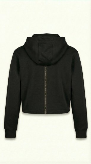 Nora Mikken KAMILLA Cropped Hoodie Black - DAMETØJ XS-XXL - 