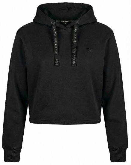 Nora Mikken KAMILLA Cropped Hoodie Black - DAMETØJ XS-XXL - 