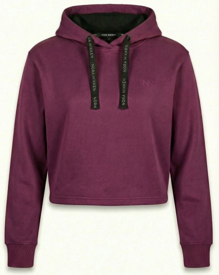 Nora Mikken KAMILLA Cropped Hoodie Mauve Wine - DAMETØJ XS-XXL - 