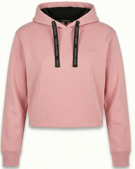 Nora Mikken KAMILLA Cropped Hoodie Peach Whip - DAMETØJ XS-XXL - 