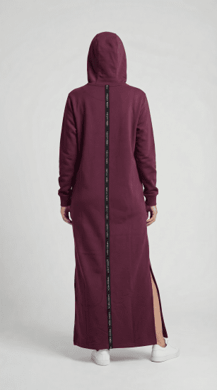 Nora Mikken MARI Maxi Hoodie Dress Mauve Wine - DAMETØJ XS-XXL - 