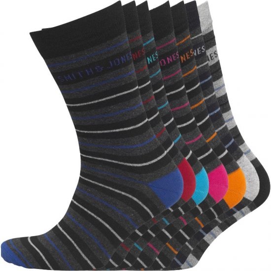 Smith & Jones Orkney 7-pack Socks - Undertøj og badetøj - Badetøj og Undertøj i store størrelser 