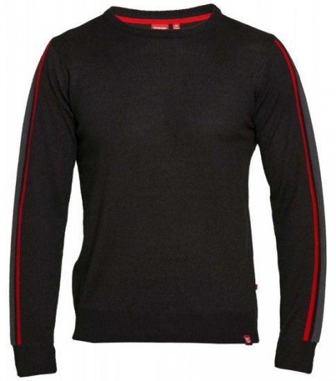 D555 Orlando Sweater Black - Trøjer og hættetrøjer - Trøjer og Hættetrøjer i store størrelser - 2XL-14XL