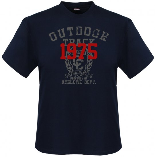 Adamo Outdoor track Comfort fit T-shirt Navy - T-shirts - T-shirts i store størrelser - 2XL-14XL