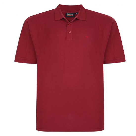 Espionage P074C Kortærmet Poloshirt Bordeaux - Polotrøjer - Polotrøjer 2XL-8XL