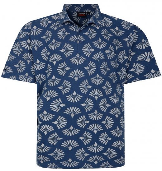 Espionage P219 poloshirt med muslingemønster - Polotrøjer - Polotrøjer 2XL-8XL
