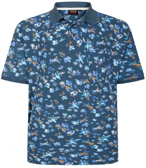 Espionage P221 poloshirt med blomstermønster - Polotrøjer - Polotrøjer 2XL-8XL