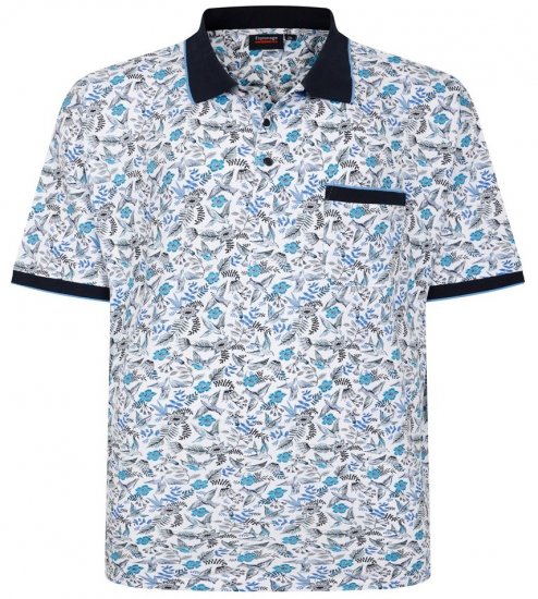 Espionage P224 poloshirt med fuglemønster - Polotrøjer - Polotrøjer 2XL-8XL