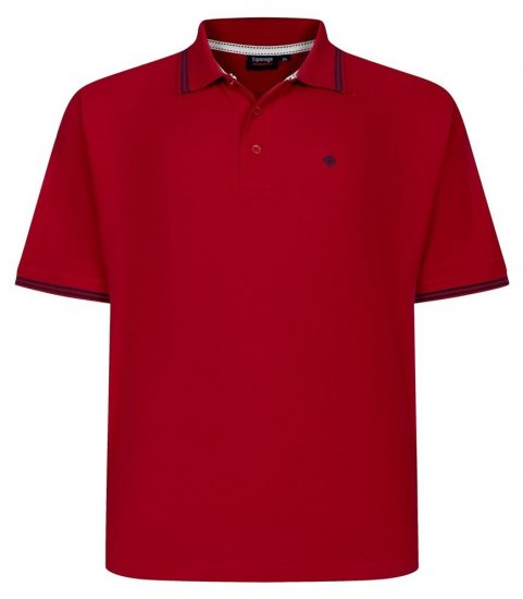 Espionage P232 Pique polo rød/mørkeblå - Polotrøjer - Polotrøjer 2XL-8XL