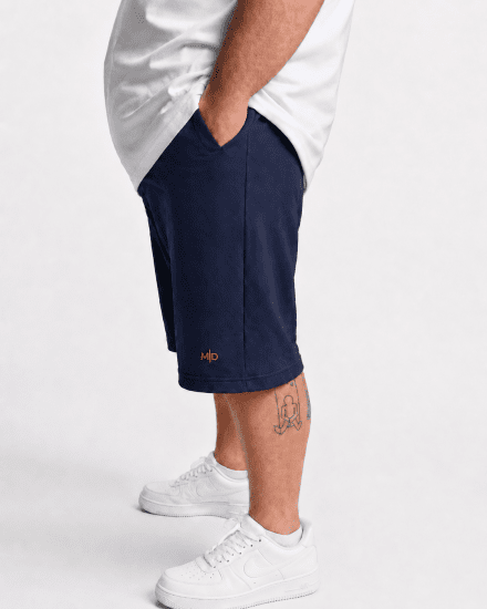 Motley Denim Paris Sweatshorts Dark Indigo - Joggingbukser og shorts - Sweatpants og Sweatshorts 2XL-12XL