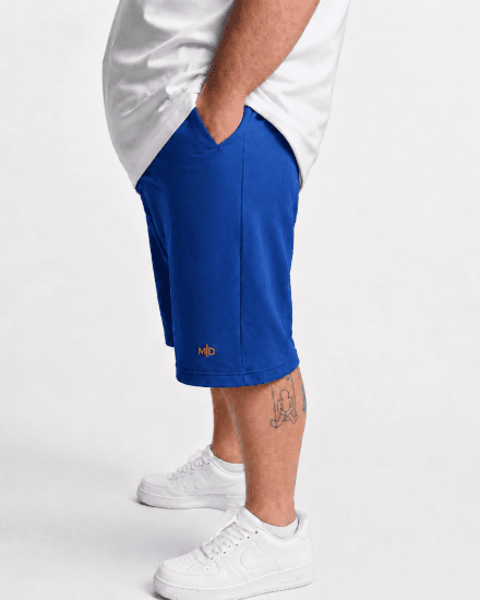 Motley Denim Paris Sweatshorts Royal Blue - Joggingbukser og shorts - Sweatpants og Sweatshorts 2XL-12XL