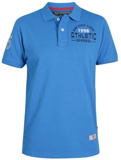 D555 Parker Polo Blue - Polotrøjer - Polotrøjer 2XL-8XL