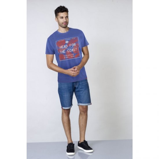 D555 Arizona T-shirt Blue - T-shirts - T-shirts i store størrelser - 2XL-14XL
