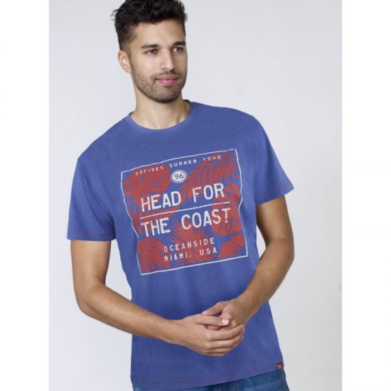 D555 Arizona T-shirt Blue - T-shirts - T-shirts i store størrelser - 2XL-14XL