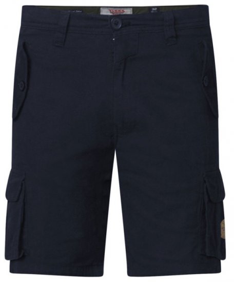 D555 Larry Cargo Shorts Navy - Shorts - Shorts i store størrelser - W40-W60