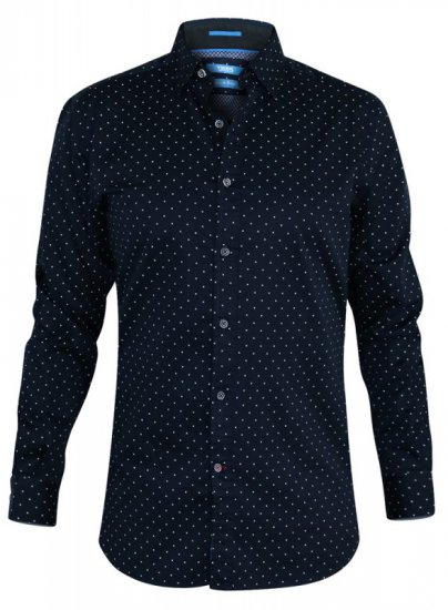 D555 Rashard Long Sleeve Printed Shirt - Skjorter - Skjorter til store mænd 2XL- 8XL