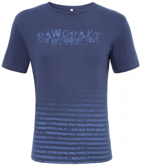 Rawcraft Reeder T-shirt Blue - T-shirts - T-shirts i store størrelser - 2XL-14XL