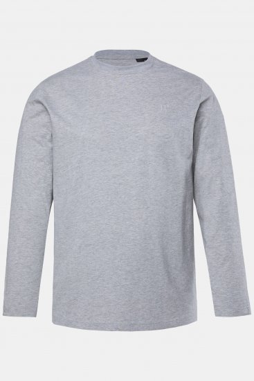 JP1880 Long Sleeve OEKO-TEX T-Shirt Grey - T-shirts - T-shirts i store størrelser - 2XL-14XL