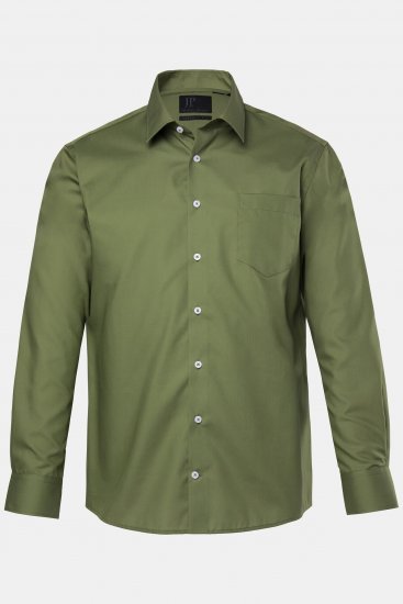 JP1880 Shirt Business Long Sleeve Green - Skjorter - Skjorter til store mænd 2XL- 8XL