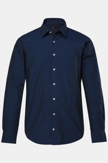 JP1880 Shirt Long Sleeve Kent Collar Navy - Skjorter - Skjorter til store mænd 2XL- 8XL