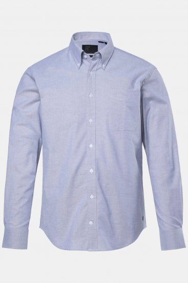 JP1880 Oxford Shirt Flexnamic Long Sleeve Grey - Skjorter - Skjorter til store mænd 2XL- 8XL