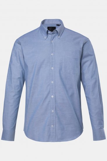 JP1880 Oxford Shirt Flexnamic Long Sleeve Ash Turquoise - Skjorter - Skjorter til store mænd 2XL- 8XL