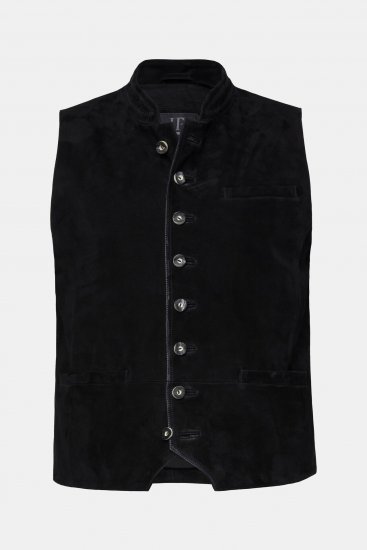 JP1880 Vest Goat Suede Traditional Black - Festtøj - Festtøj – Fejr stilfuldt og behageligt