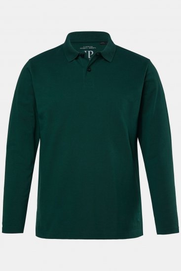 JP1880 Polo Shirt Long Sleeve Pique Dark Green - Polotrøjer - Polotrøjer 2XL-8XL