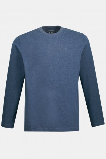 JP1880 Long Sleeve OEKO-TEX T-Shirt Blue Denim - T-shirts - T-shirts i store størrelser - 2XL-14XL