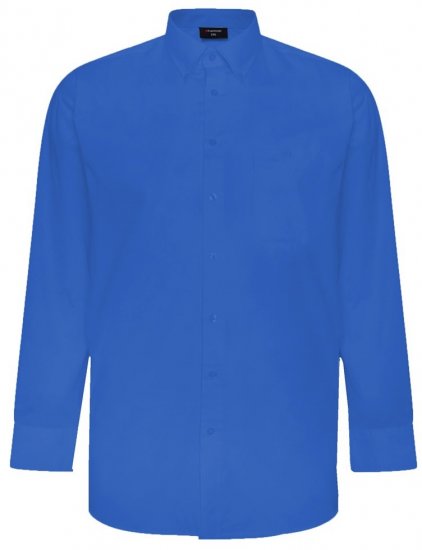 Espionage SH150 blå langærmet skjorte - Skjorter - Skjorter til store mænd 2XL- 8XL