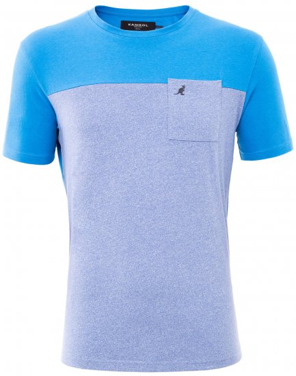 Kangol Sherwin T-shirt Blue - T-shirts - T-shirts i store størrelser - 2XL-14XL