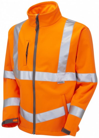 Leo Buckland Softshell Jacket Orange - Arbejdstøj - Arbejdstøj i store størrelser