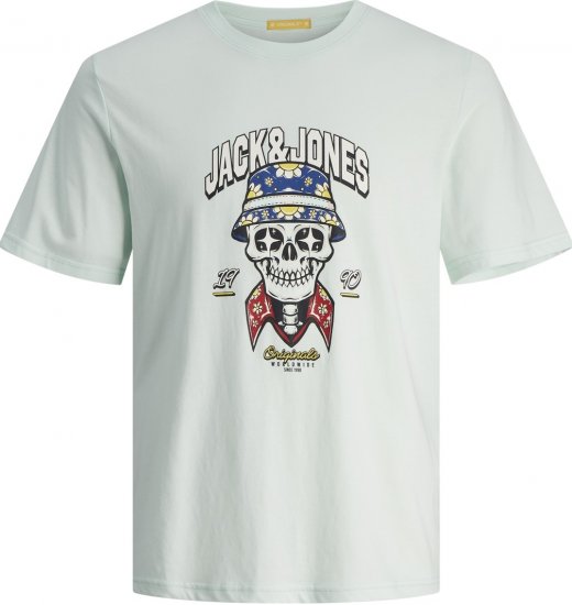 Jack & Jones JORCOCONUT T-shirt Skylight - T-shirts - T-shirts i store størrelser - 2XL-14XL