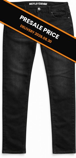 Motley Denim Soho 5-Pocket Jeans Black - Jeans og bukser - Herrejeans og bukser i store størrelser W40-W70