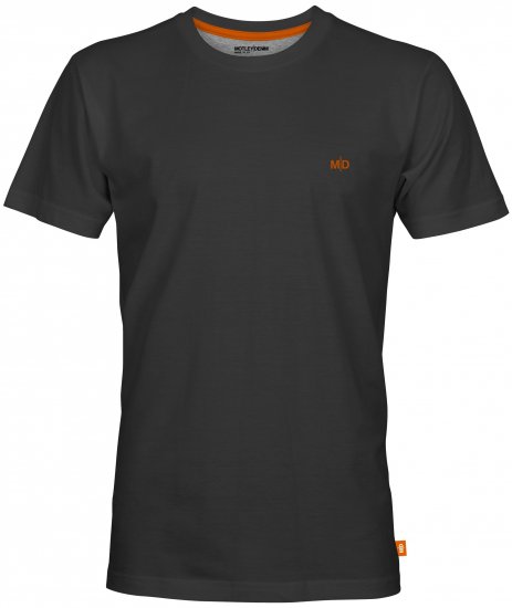 Motley Denim Stockholm T-shirt Charcoal - T-shirts - T-shirts i store størrelser - 2XL-14XL
