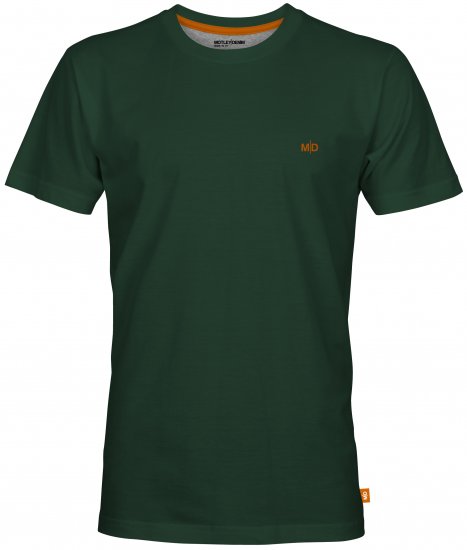 Motley Denim Stockholm T-shirt Racing Green - T-shirts - T-shirts i store størrelser - 2XL-14XL
