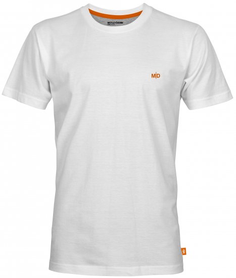 Motley Denim Stockholm T-shirt White - T-shirts - T-shirts i store størrelser - 2XL-14XL