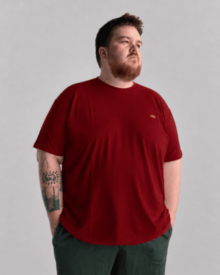 Motley Denim Stockholm T-shirt Red - T-shirts - T-shirts i store størrelser - 2XL-14XL