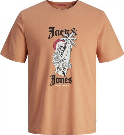 Jack & Jones JORCOCONUT T-shirt Canyon Sunset - T-shirts - T-shirts i store størrelser - 2XL-14XL