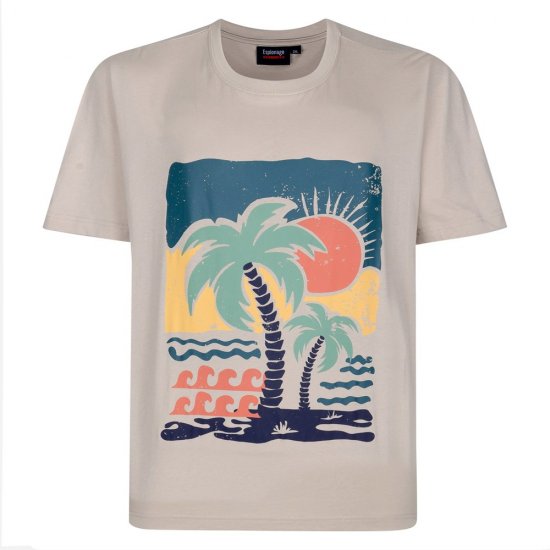 Espionage T448 T-shirts med Print 4-Pak Assorteret - T-shirts - T-shirts i store størrelser - 2XL-14XL