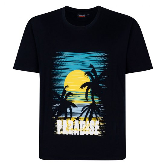Espionage T448 T-shirts med Print 4-Pak Assorteret - T-shirts - T-shirts i store størrelser - 2XL-14XL