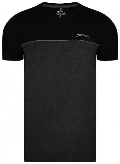 Slazenger Tarique T-shirt Black - T-shirts - T-shirts i store størrelser - 2XL-14XL