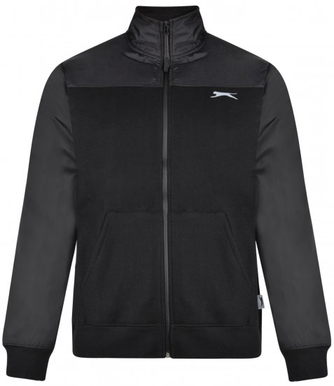 Slazenger Tatum Funnel Neck Black - Trøjer og hættetrøjer - Trøjer og Hættetrøjer i store størrelser - 2XL-14XL