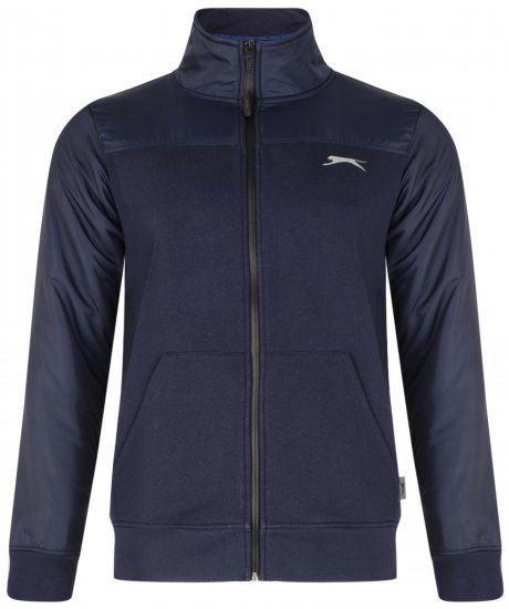 Slazenger Tatum Funnel Neck Navy - Trøjer og hættetrøjer - Trøjer og Hættetrøjer i store størrelser - 2XL-14XL