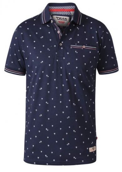 D555 Thames Polo With Chest Pocket Navy - Polotrøjer - Polotrøjer 2XL-8XL