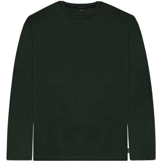 Double Outfitters TS-9170 Long Sleeve T-Shirt Forest Green - T-shirts - T-shirts i store størrelser - 2XL-14XL