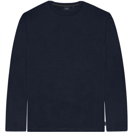 Double Outfitters TS-9170 Long Sleeve T-Shirt Navy - T-shirts - T-shirts i store størrelser - 2XL-14XL